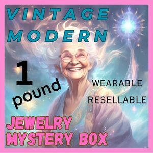 One Pound of Mixed Vintage & Modern Jewelry